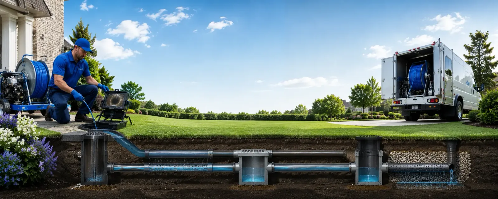 Outdoor drain cleaning information for Lyons, NY